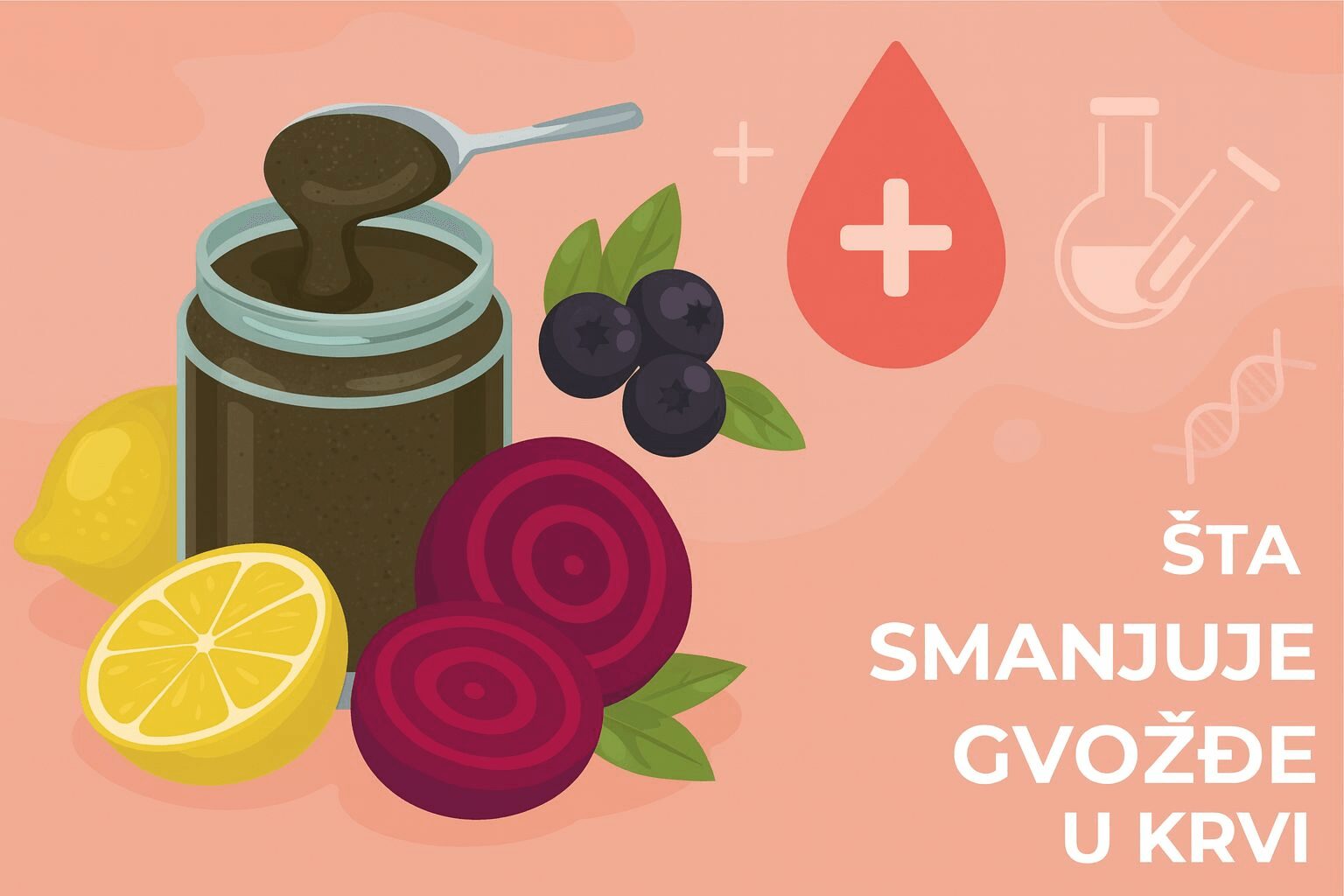 Šta smanjuje gvožđe u krvi i izaziva anemiju